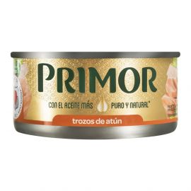 Conserva PRIMOR Trozos de atún en aceite vegetal Lata 170Gr